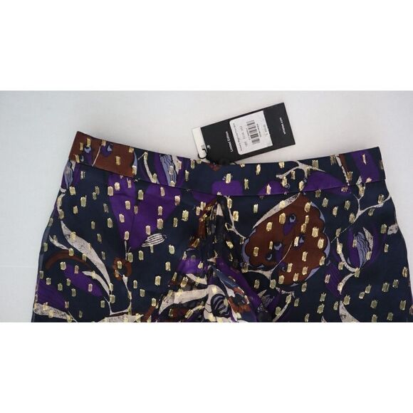 Whistles Women's Sz 2 Purple Arabella Montrose Floral Print Silk Skirt $359 - Picture 6 of 15